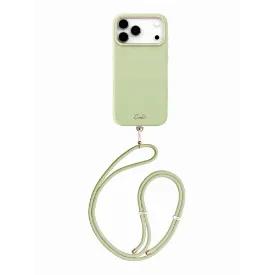 Чехол Uniq COEHL Strap series Mirelle для iPhone 17 Pro Max, Lint Green, зеленый